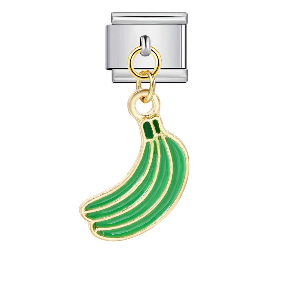 Italian-style cute fruit pendant, exquisite DIY creative personalized modular accessories, necklace, bracelet, and jewelry.