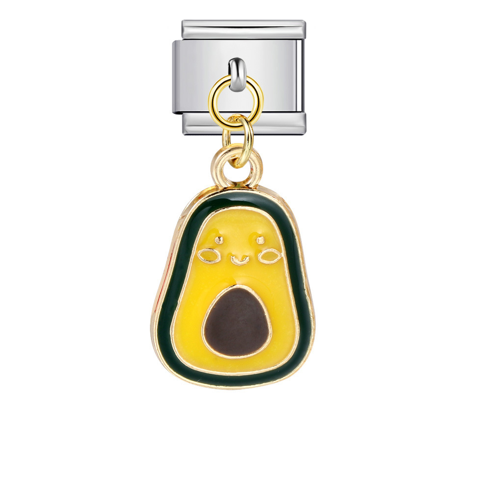 Italian-style cute fruit pendant, exquisite DIY creative personalized modular accessories, necklace, bracelet, and jewelry.
