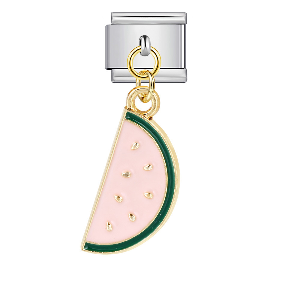 Italian-style cute fruit pendant, exquisite DIY creative personalized modular accessories, necklace, bracelet, and jewelry.