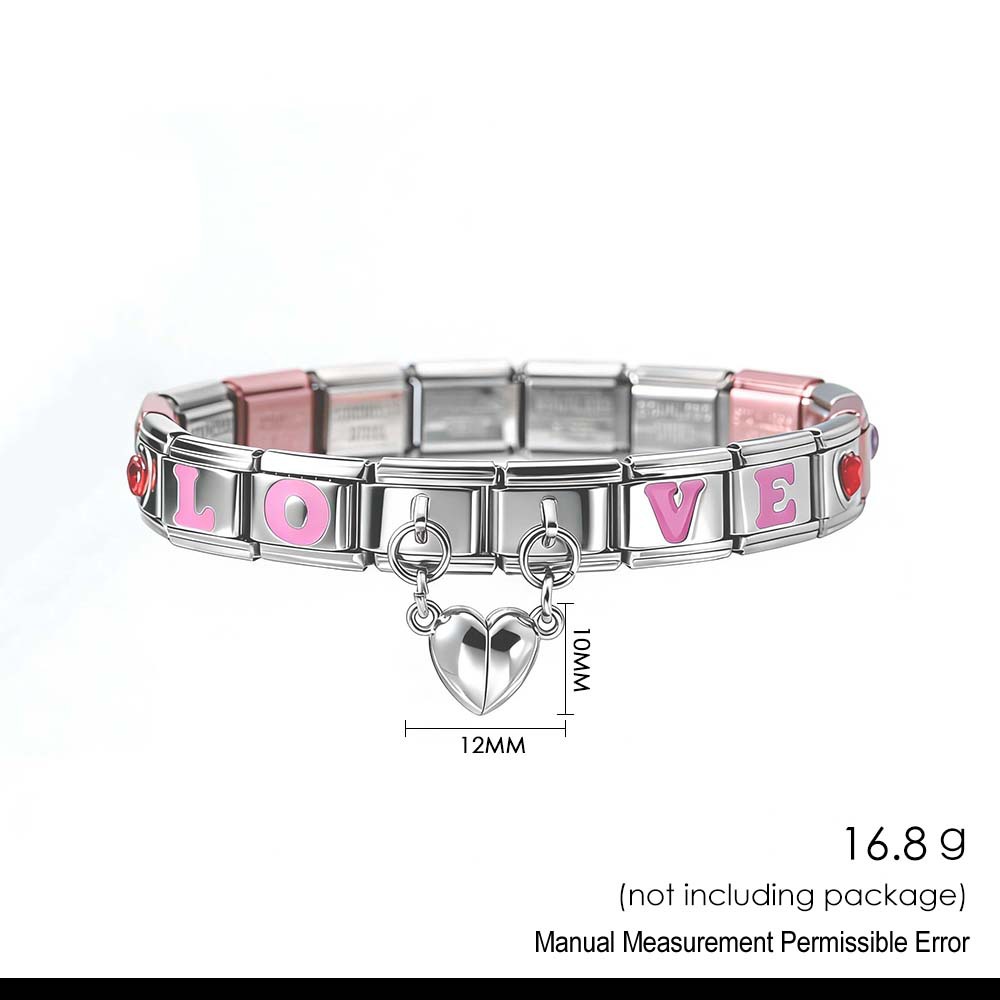 Love Elements Italian Bracelet Set Stainless Steel Modular Watch Strap Chain DIY Modular Jewelry Wholesale