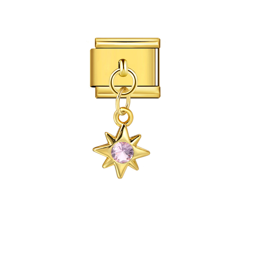 Trendy Charms Retro Handmade Star Pendant Bracelet Creative Niche Jewelry Module Pendant Accessories