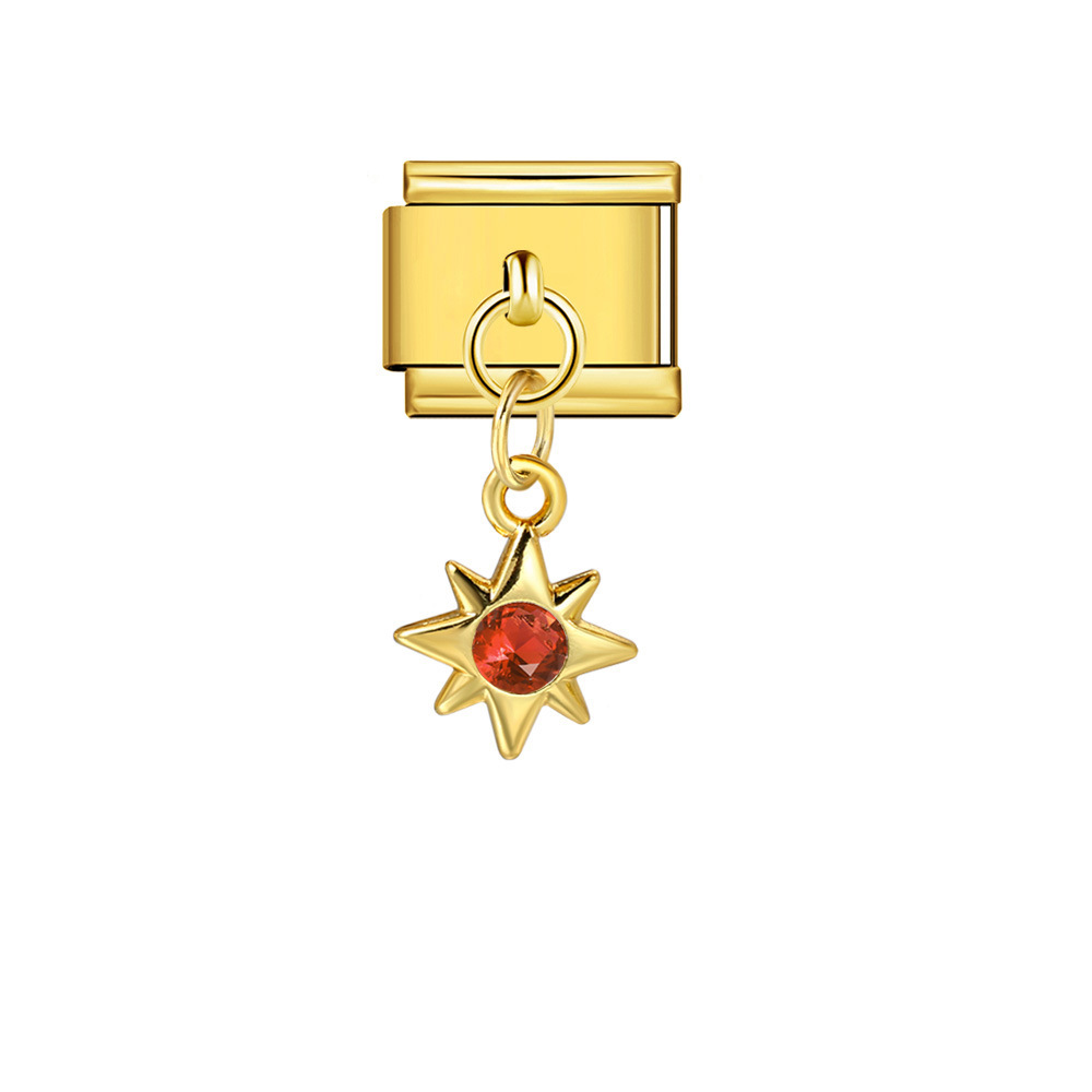 Trendy Charms Retro Handmade Star Pendant Bracelet Creative Niche Jewelry Module Pendant Accessories