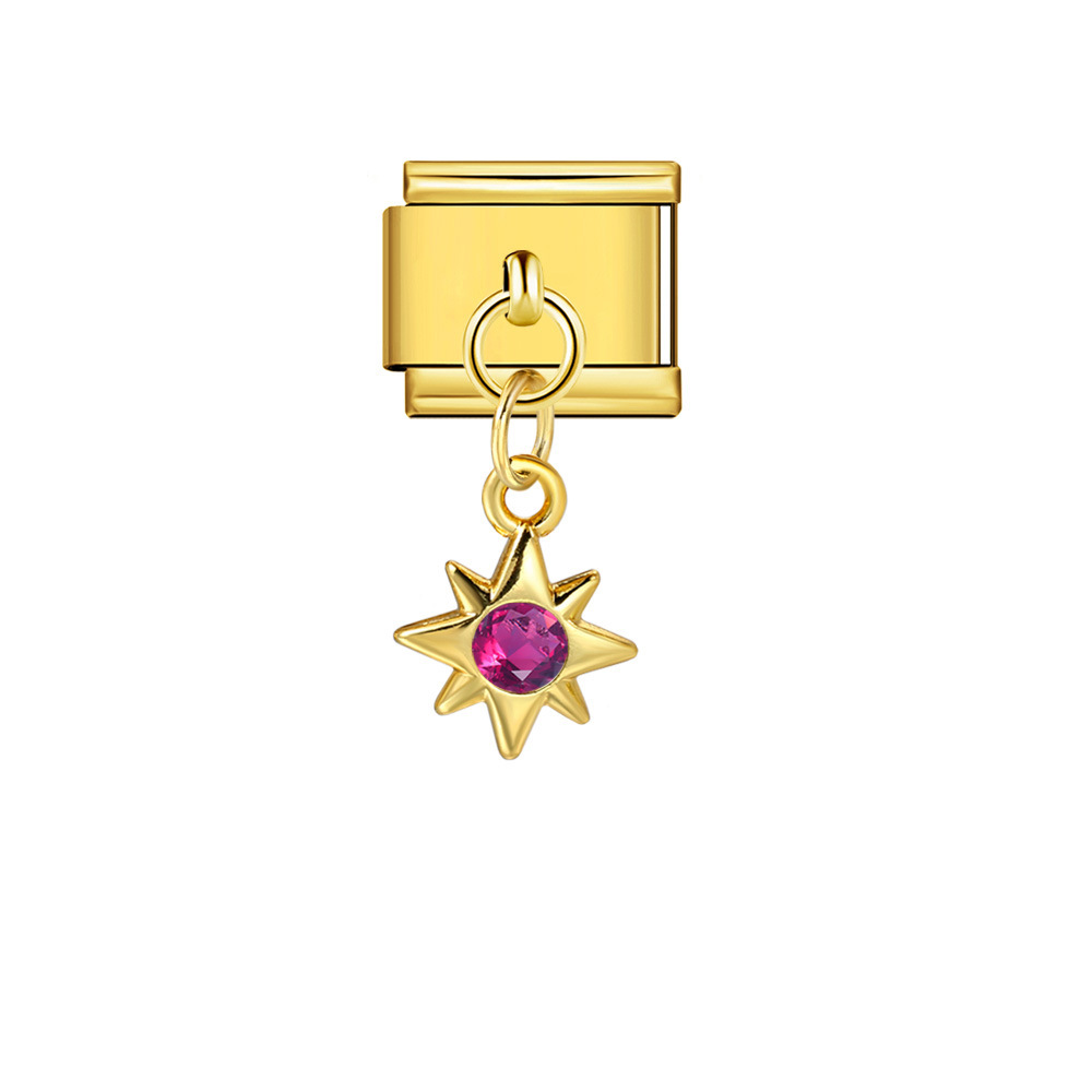 Trendy Charms Retro Handmade Star Pendant Bracelet Creative Niche Jewelry Module Pendant Accessories