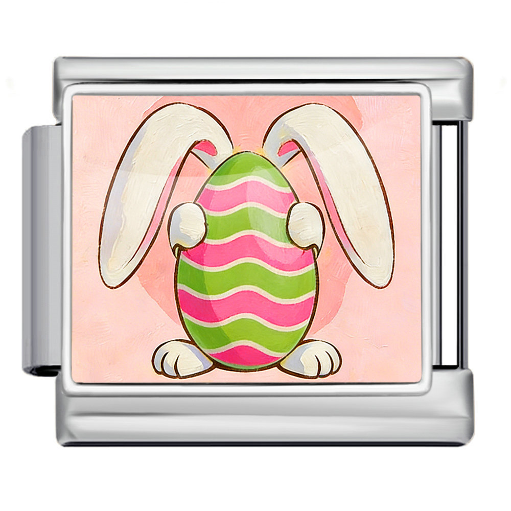 New Easter egg element watch strap chain, handmade DIY Italian modular bracelet, stainless steel bangle