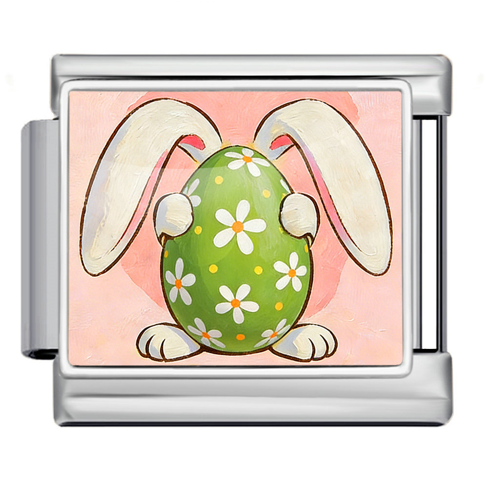 New Easter egg element watch strap chain, handmade DIY Italian modular bracelet, stainless steel bangle