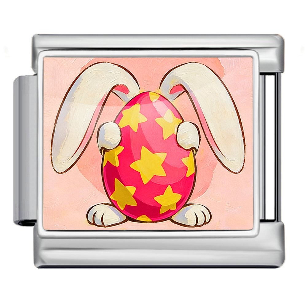 New Easter egg element watch strap chain, handmade DIY Italian modular bracelet, stainless steel bangle