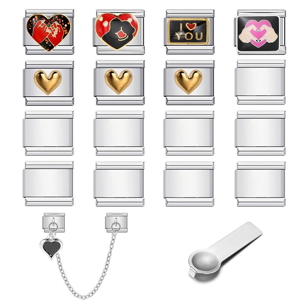 Stainless steel DIY modular bracelet set, multi-functional elastic detachable watch chain, jewelry wholesale.