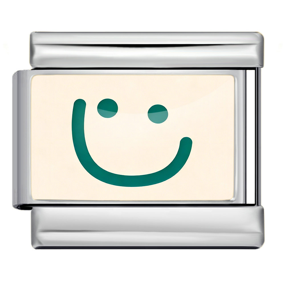 New Fresh Pattern Italian Modular Bracelet, Stainless Steel, Flower and Smiley Face Design, DIY Detachable Bracelet
