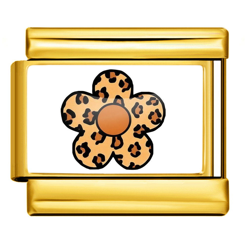 New Fresh Pattern Italian Modular Bracelet, Stainless Steel, Flower and Smiley Face Design, DIY Detachable Bracelet