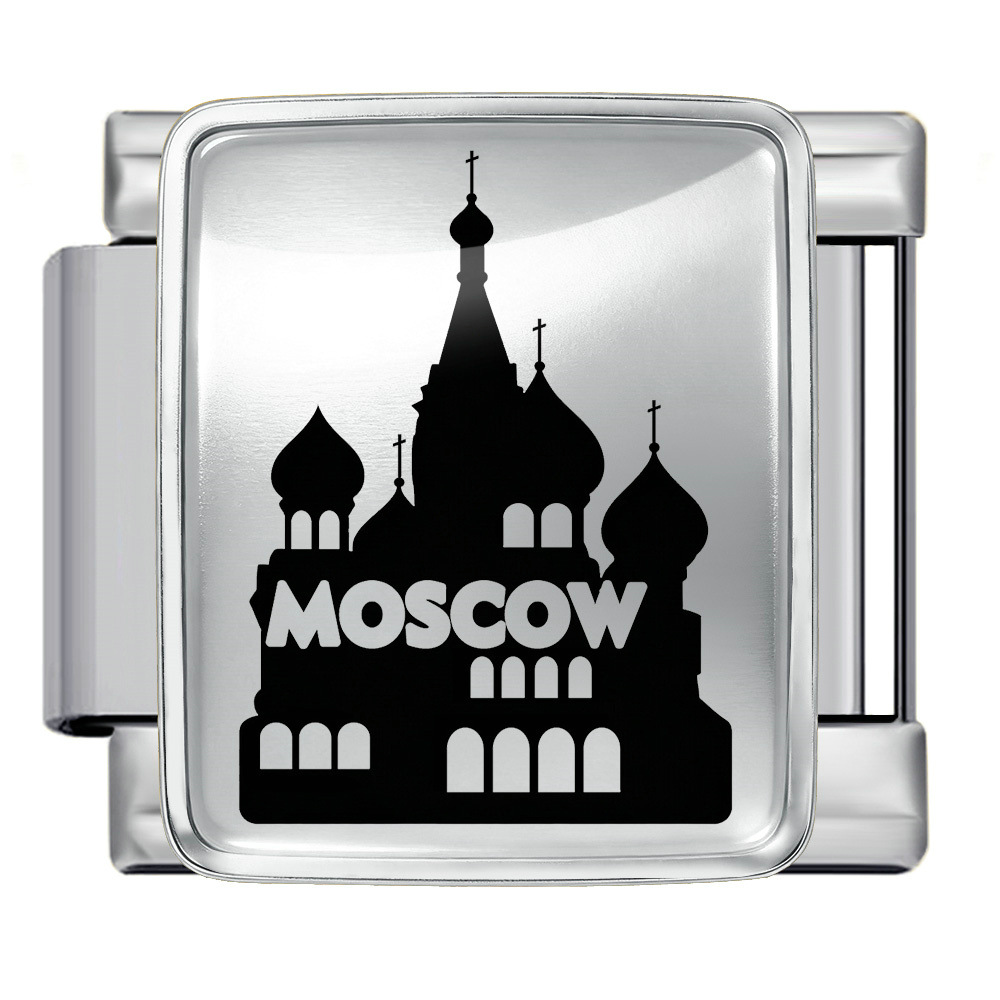 Russian architectural pattern stainless steel DIY bracelet, elastic and detachable, Italian modular bracelet accessories