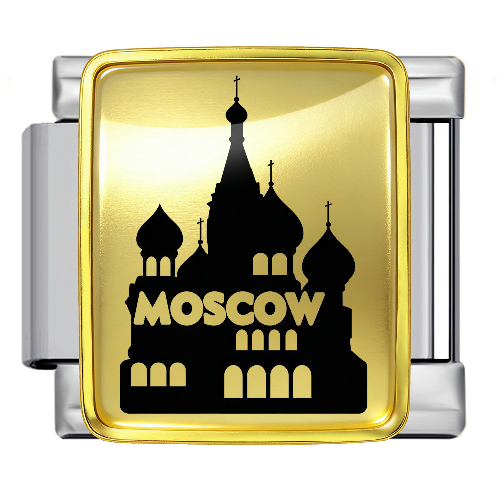 Russian architectural pattern stainless steel DIY bracelet, elastic and detachable, Italian modular bracelet accessories