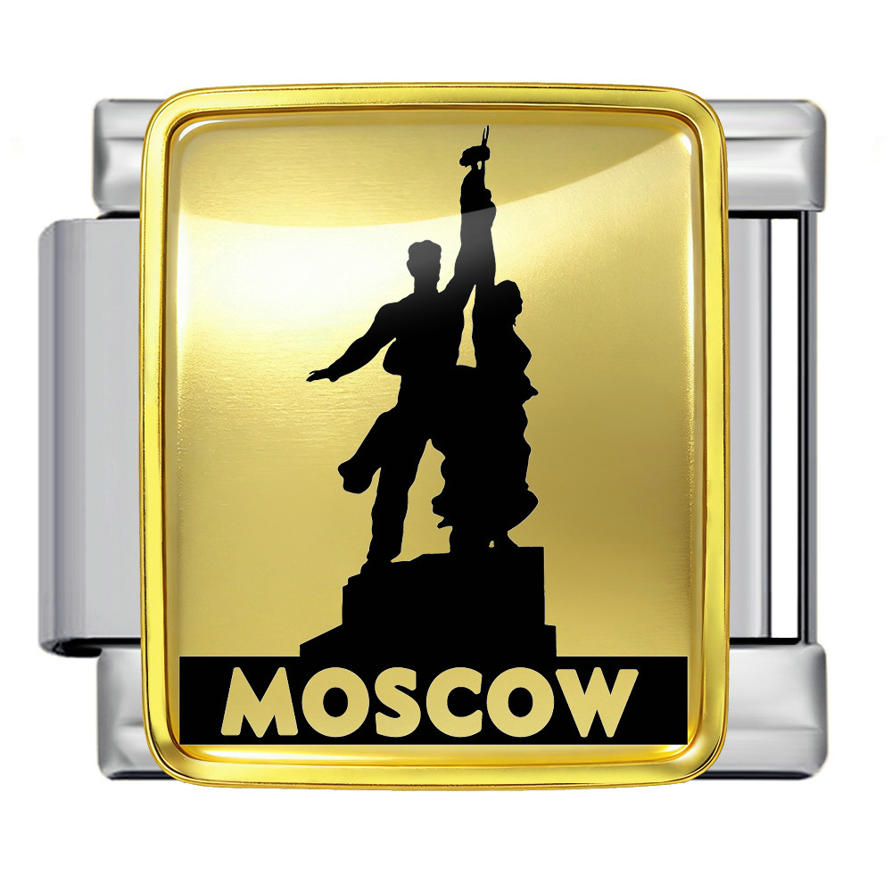 Russian architectural pattern stainless steel DIY bracelet, elastic and detachable, Italian modular bracelet accessories