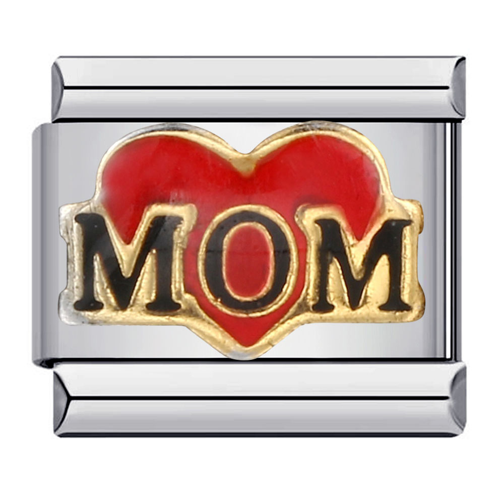 Mother's Day Italian Modular Bracelet DIY Welding Oil Drip Bangle Elastic Spliced Stainless Steel Watch Strap Chain