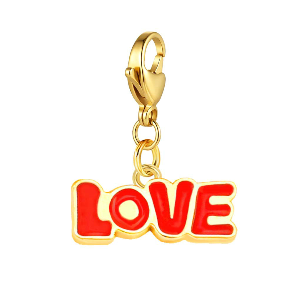 New Lobster Buckle Red Pattern Pendant DIY Handmade Assembled Shoe Charm Gift Box Decoration Accessories