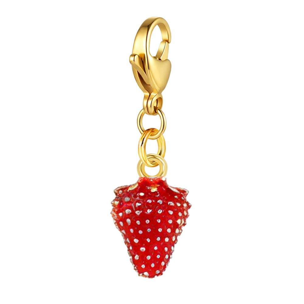 New Lobster Buckle Red Pattern Pendant DIY Handmade Assembled Shoe Charm Gift Box Decoration Accessories