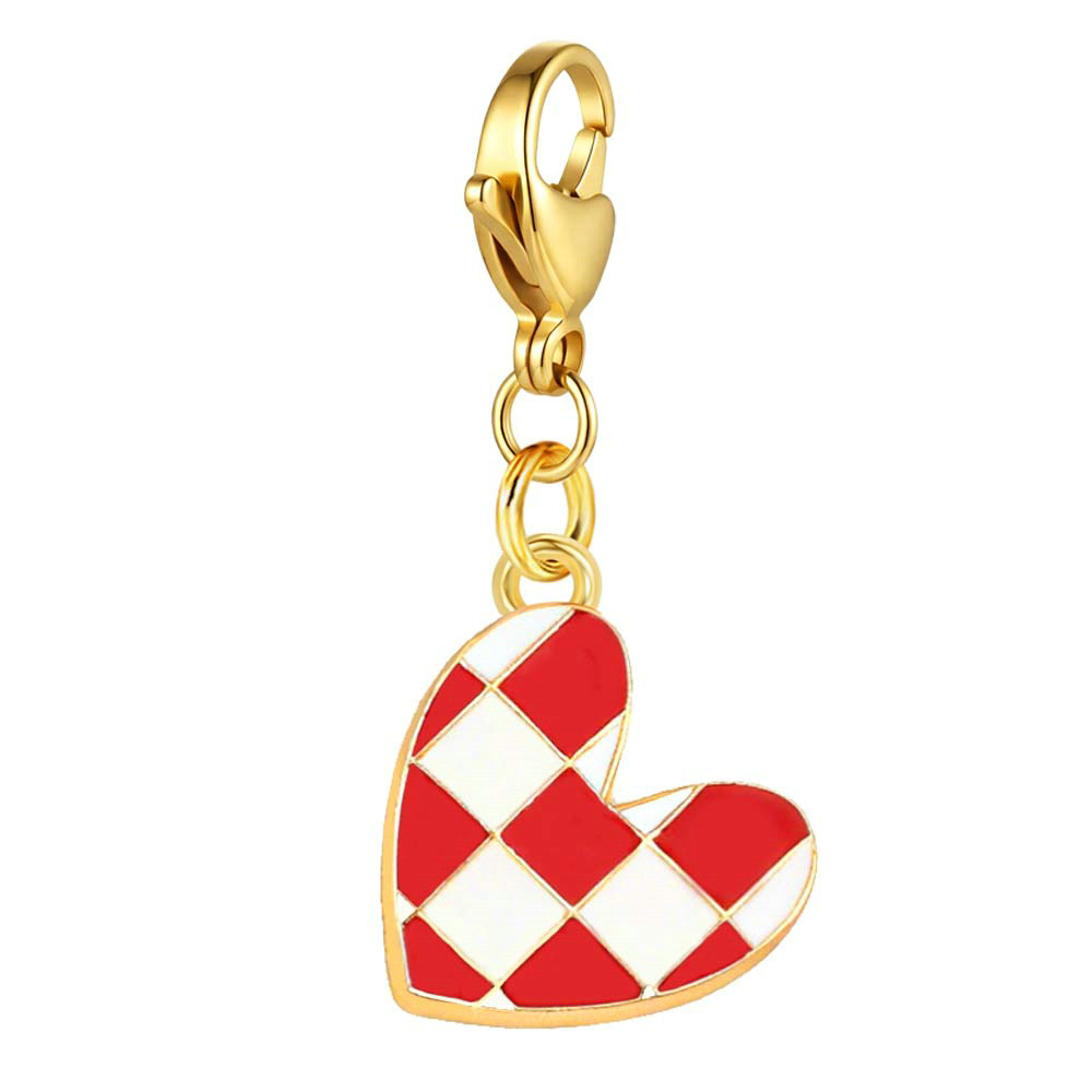 New Lobster Buckle Red Pattern Pendant DIY Handmade Assembled Shoe Charm Gift Box Decoration Accessories