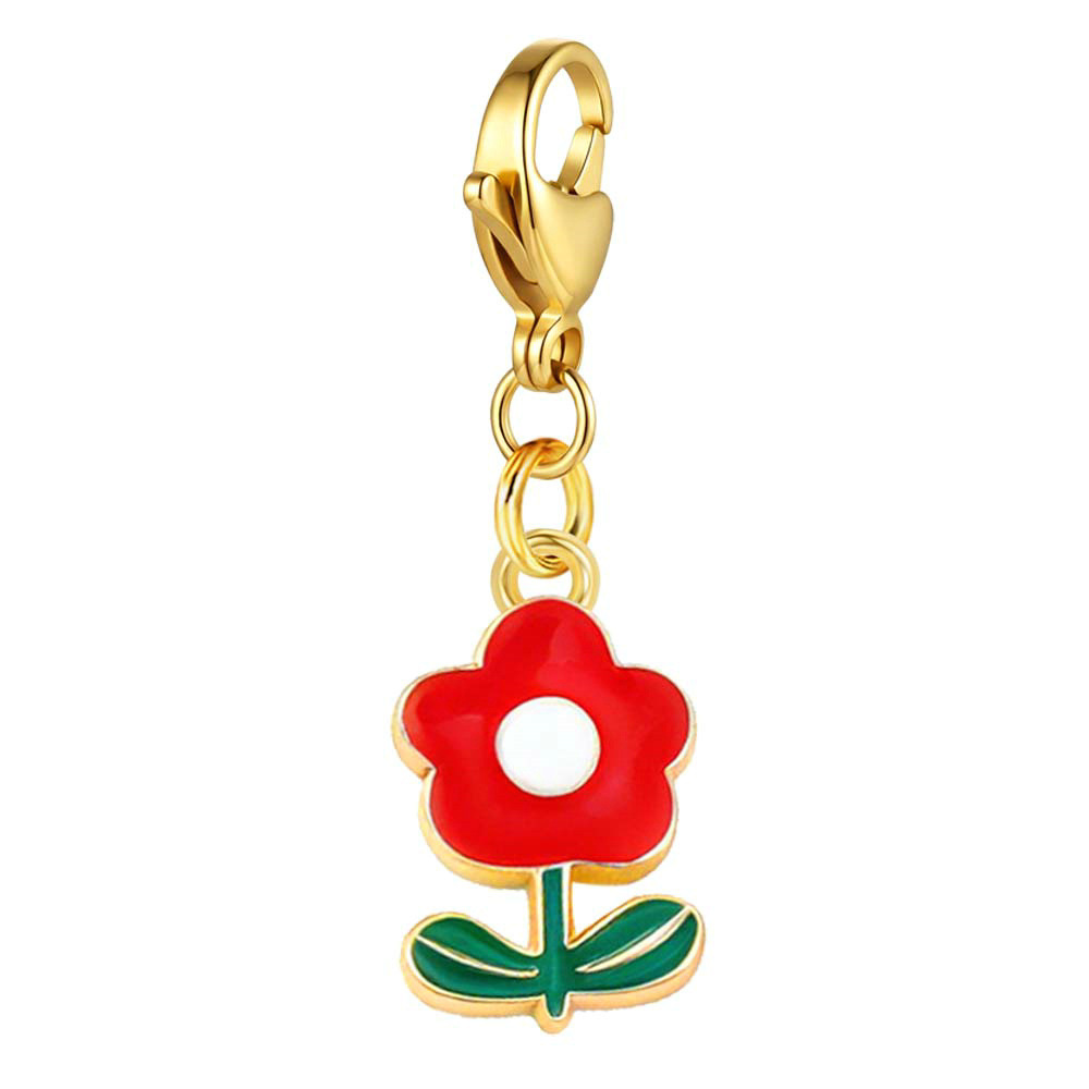 New Lobster Buckle Red Pattern Pendant DIY Handmade Assembled Shoe Charm Gift Box Decoration Accessories
