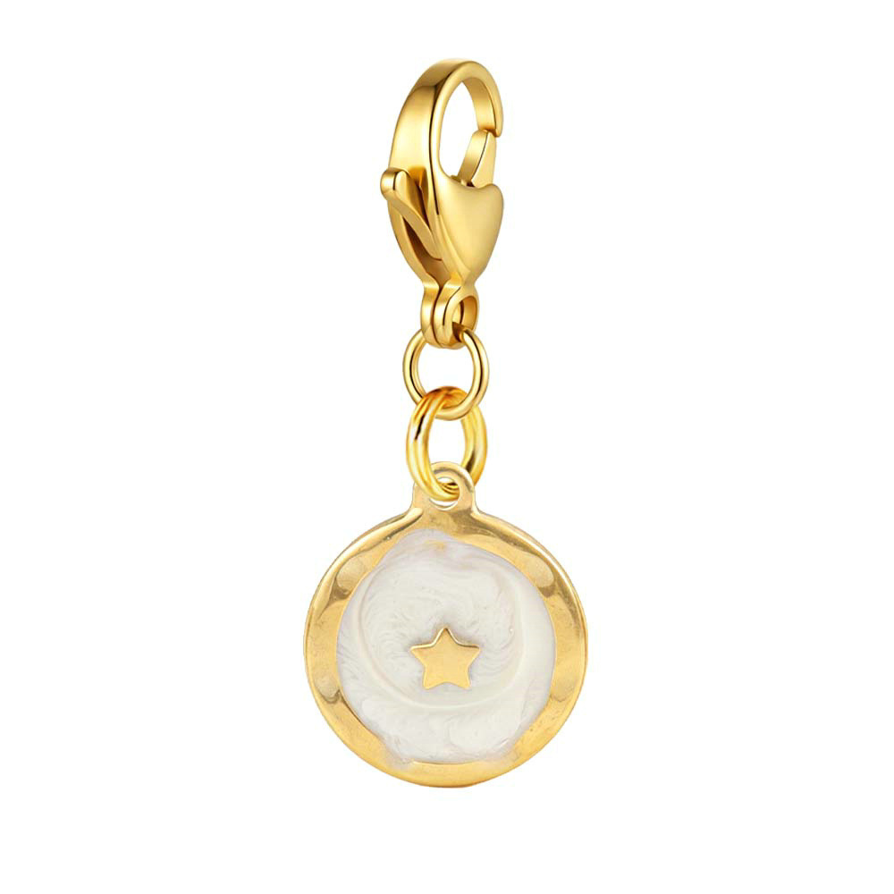 Round small pendant lobster buckle pendant, handmade DIY shoe pendant, bracelet and necklace accessories wholesale