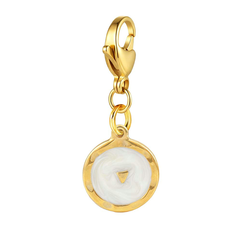 Round small pendant lobster buckle pendant, handmade DIY shoe pendant, bracelet and necklace accessories wholesale
