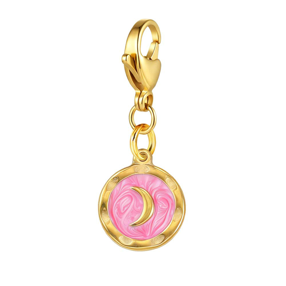 Round small pendant lobster buckle pendant, handmade DIY shoe pendant, bracelet and necklace accessories wholesale