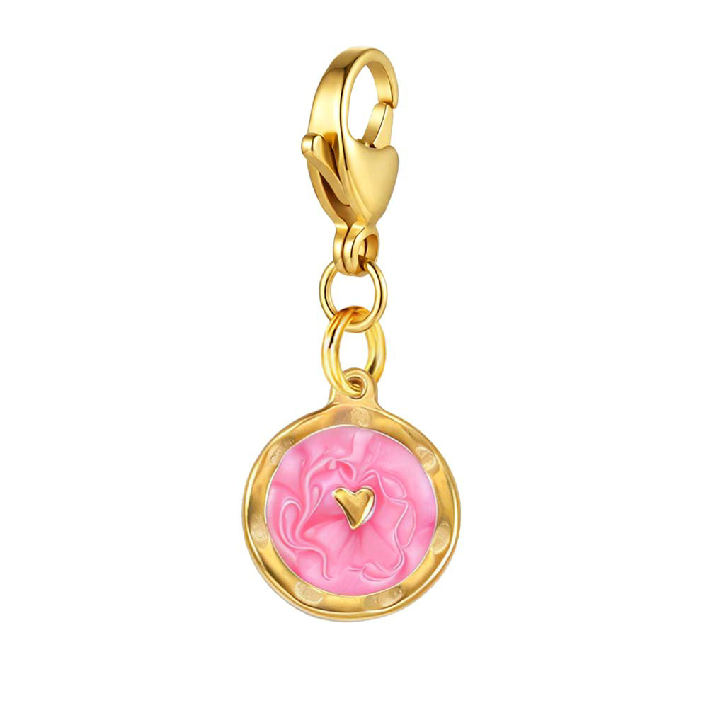 Round small pendant lobster buckle pendant, handmade DIY shoe pendant, bracelet and necklace accessories wholesale