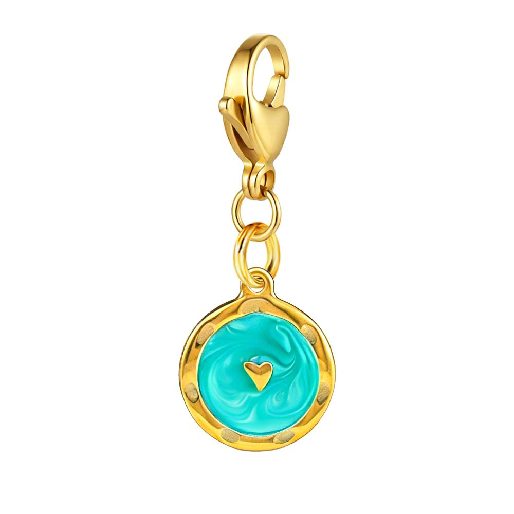 Round small pendant lobster buckle pendant, handmade DIY shoe pendant, bracelet and necklace accessories wholesale