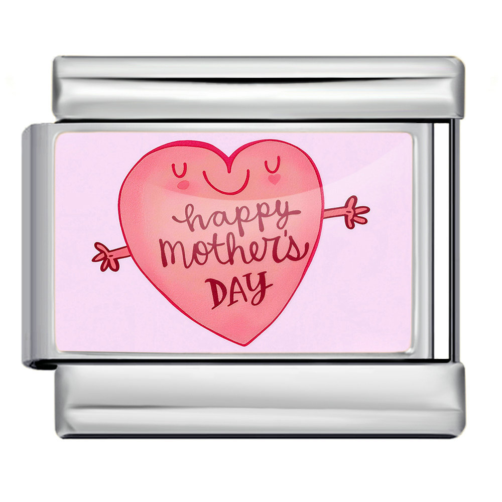 Mother's Day DIY Craft Modular Italian Assembly Bracelet with Detachable Stainless Steel Strap