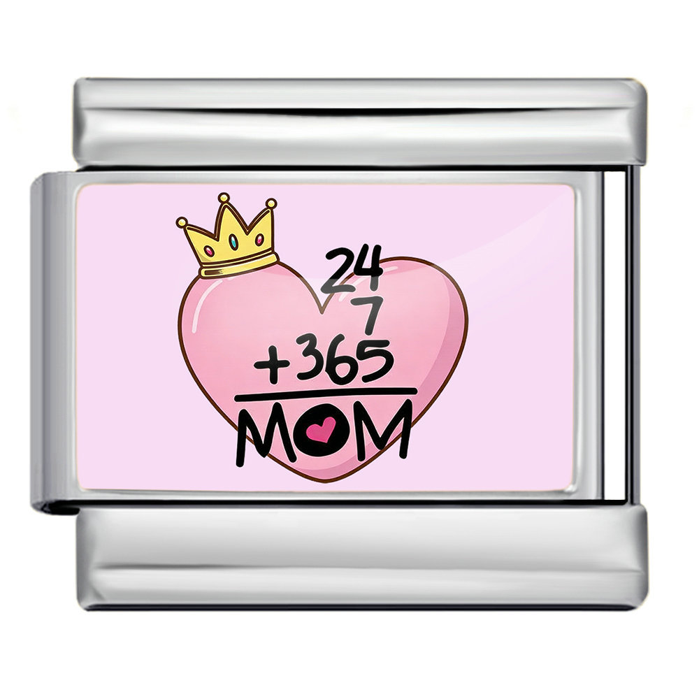Mother's Day DIY Craft Modular Italian Assembly Bracelet with Detachable Stainless Steel Strap