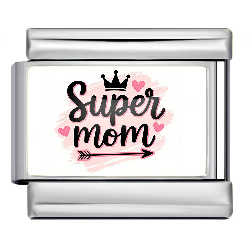 Mother's Day DIY Craft Modular Italian Assembly Bracelet with Detachable Stainless Steel Strap