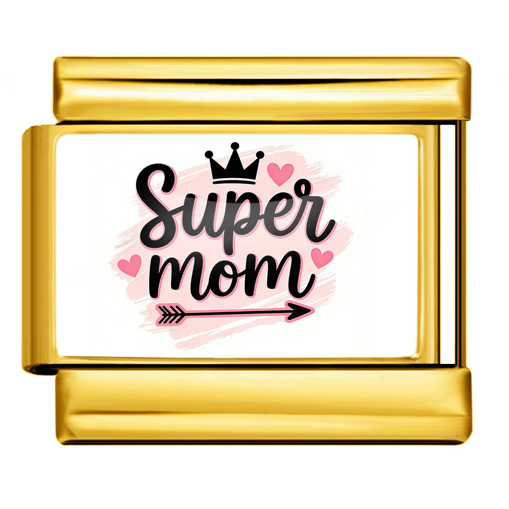 Mother's Day DIY Craft Modular Italian Assembly Bracelet with Detachable Stainless Steel Strap
