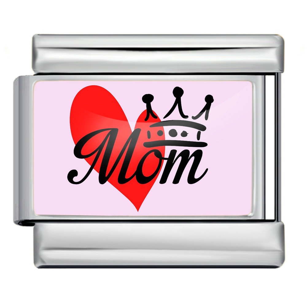 Mother's Day DIY Craft Modular Italian Assembly Bracelet with Detachable Stainless Steel Strap
