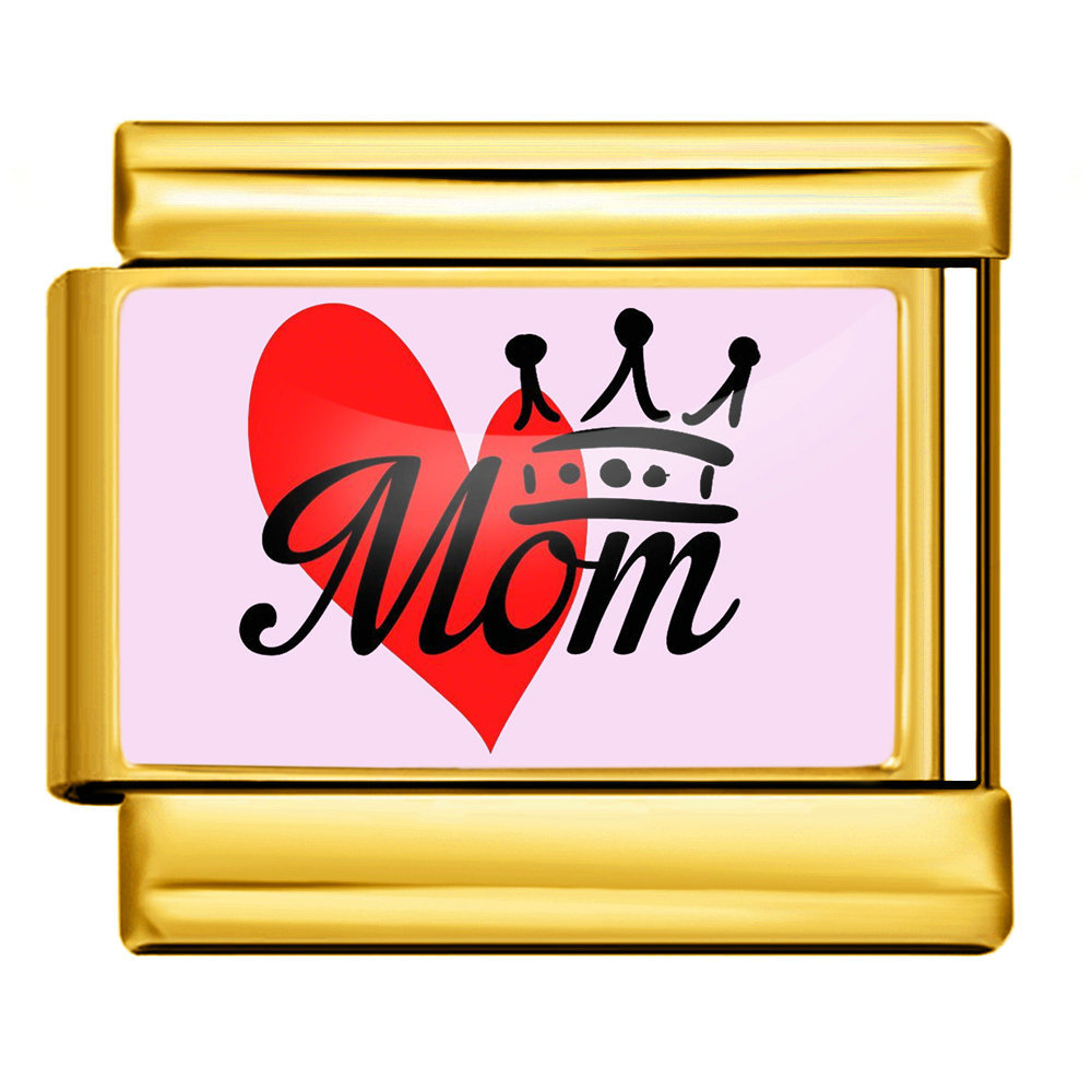Mother's Day DIY Craft Modular Italian Assembly Bracelet with Detachable Stainless Steel Strap