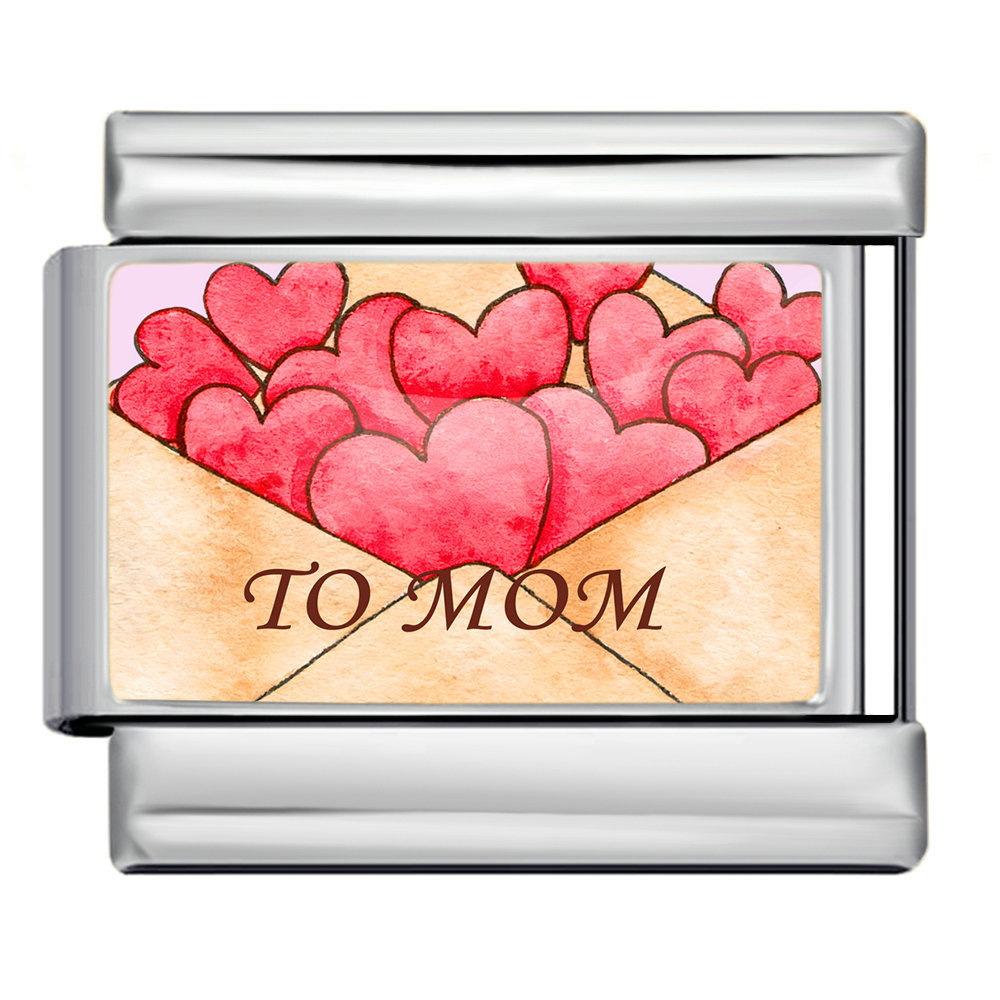Mother's Day DIY Craft Modular Italian Assembly Bracelet with Detachable Stainless Steel Strap