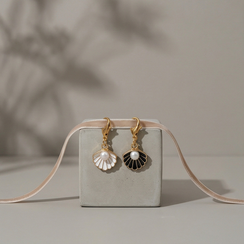 New pearl shell lobster clasp pendant DIY shoe module bracelet necklace multi-functional accessory jewelry