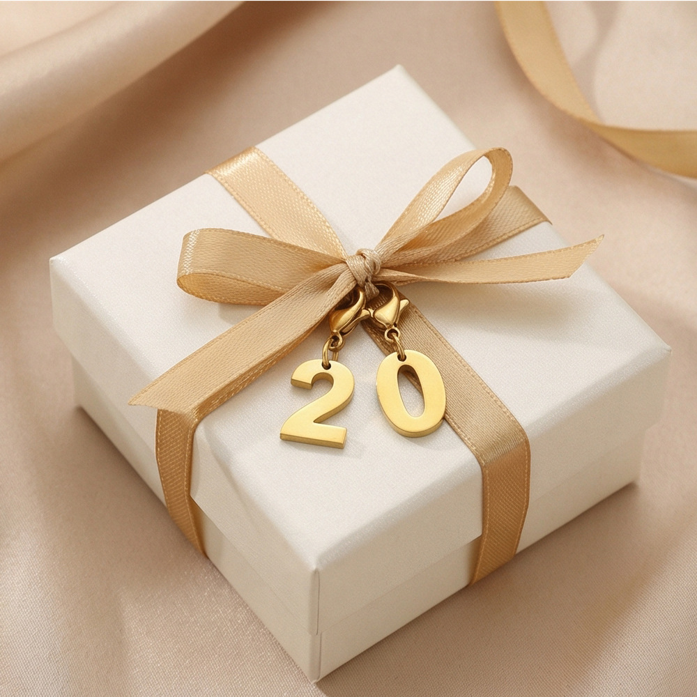 Lobster Clasp Birthday Number Age Jewelry Pendant DIY Handmade Combination Gold Bracelet Necklace Shoe Charm