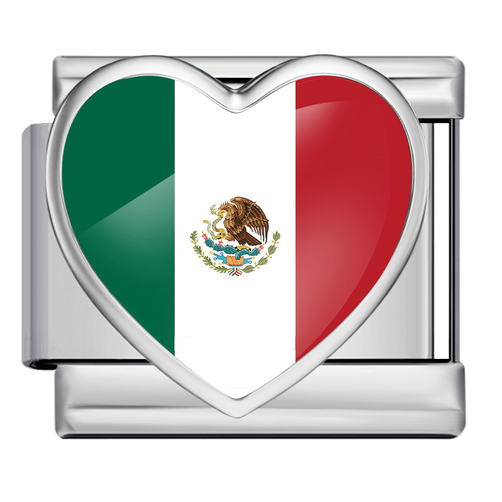 Heart-shaped Italian modular bracelet, multi-functional stainless steel DIY freely combinable modular accessories