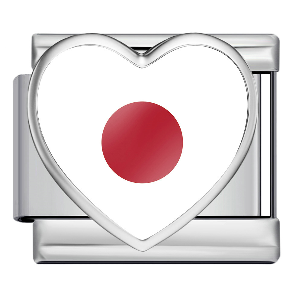Heart-shaped Italian modular bracelet, multi-functional stainless steel DIY freely combinable modular accessories