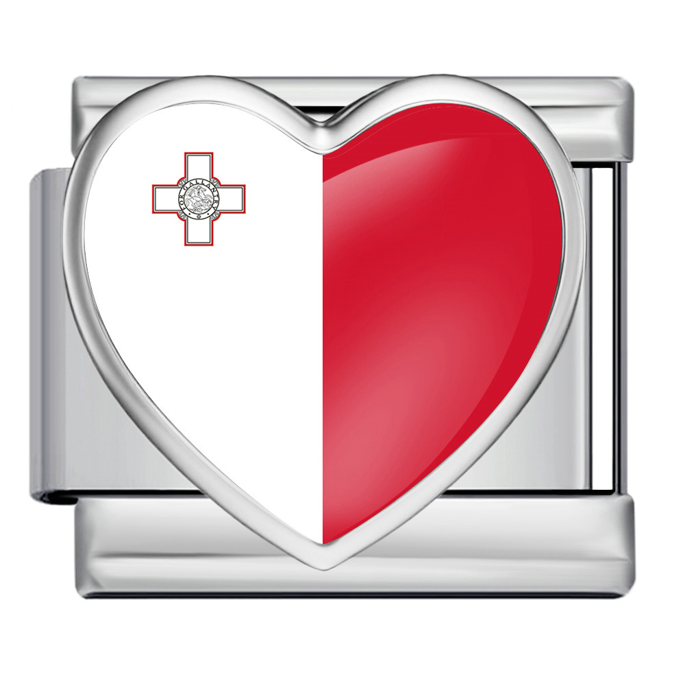 Heart-shaped Italian modular bracelet, multi-functional stainless steel DIY freely combinable modular accessories