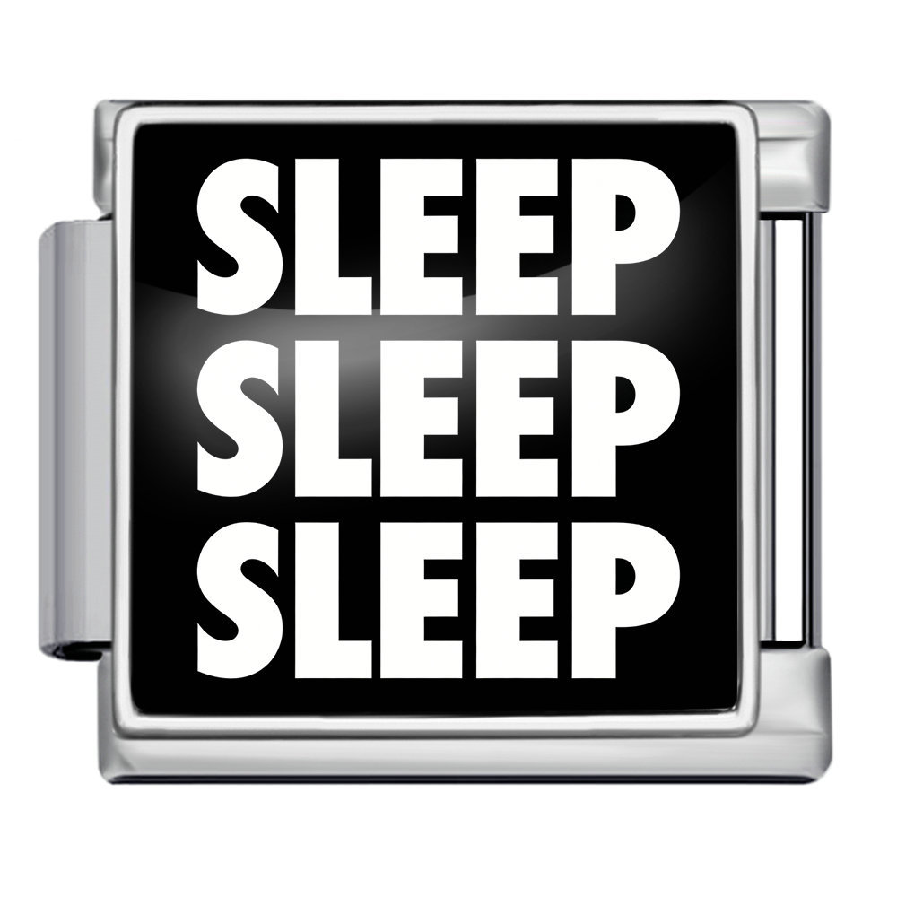 Goodnight Sweet Dreams Themed Modular Bracelet with English Lettering and Italian Style - DIY Personalized Jewelry