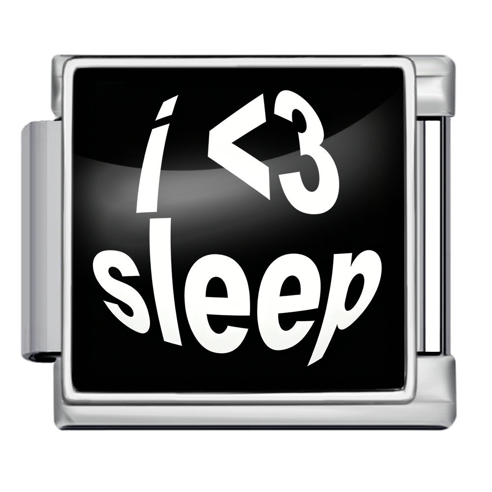 Goodnight Sweet Dreams Themed Modular Bracelet with English Lettering and Italian Style - DIY Personalized Jewelry
