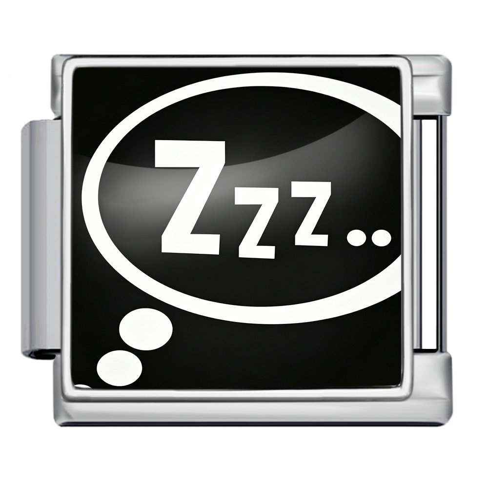 Goodnight Sweet Dreams Themed Modular Bracelet with English Lettering and Italian Style - DIY Personalized Jewelry