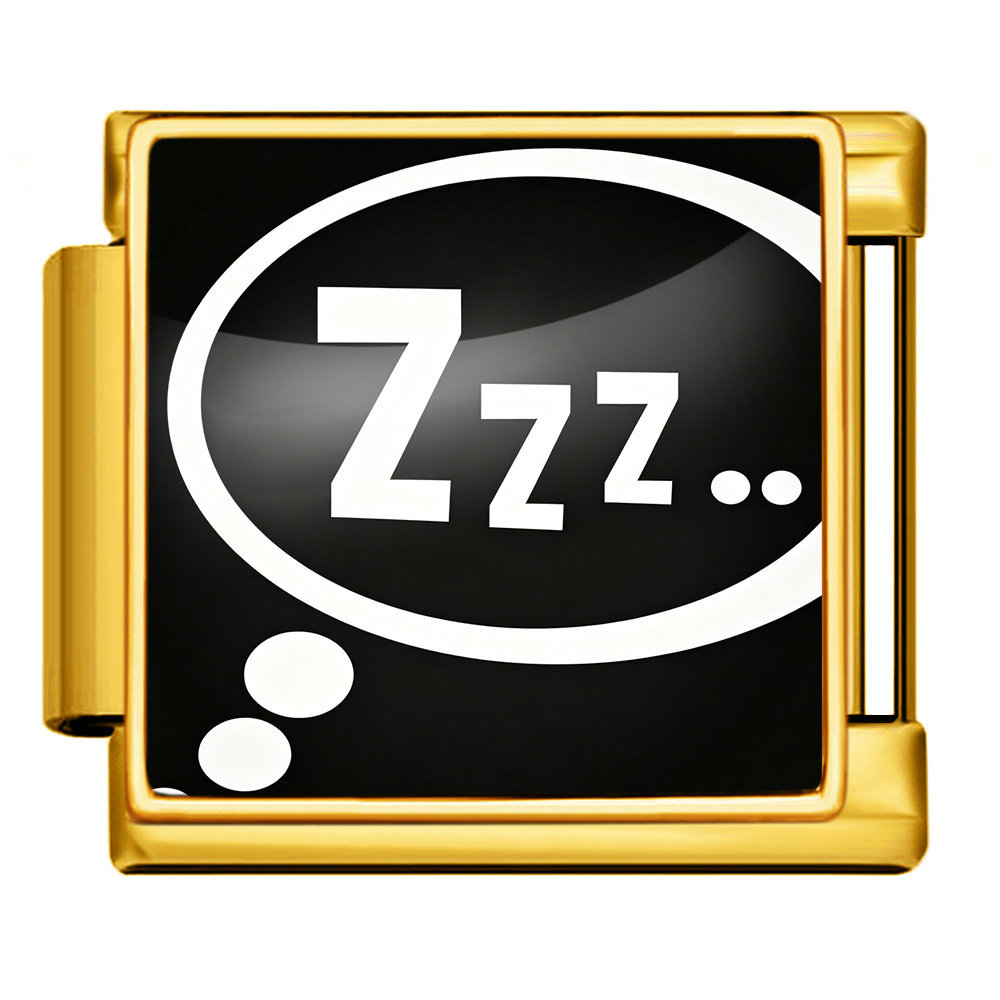 Goodnight Sweet Dreams Themed Modular Bracelet with English Lettering and Italian Style - DIY Personalized Jewelry