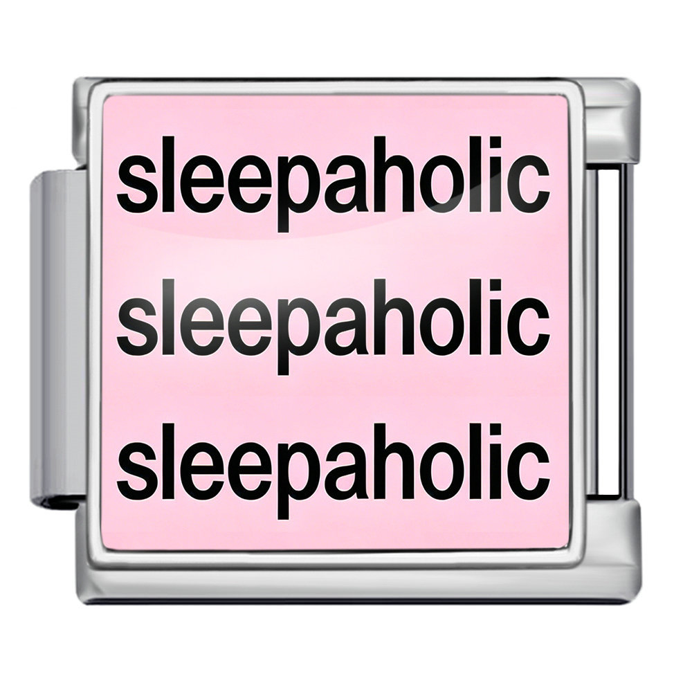 Goodnight Sweet Dreams Themed Modular Bracelet with English Lettering and Italian Style - DIY Personalized Jewelry