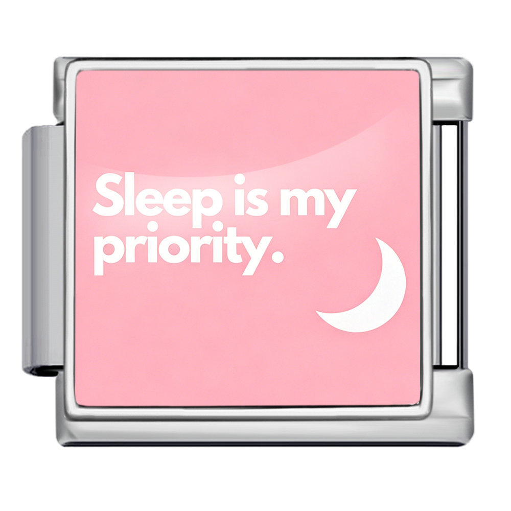 Goodnight Sweet Dreams Themed Modular Bracelet with English Lettering and Italian Style - DIY Personalized Jewelry