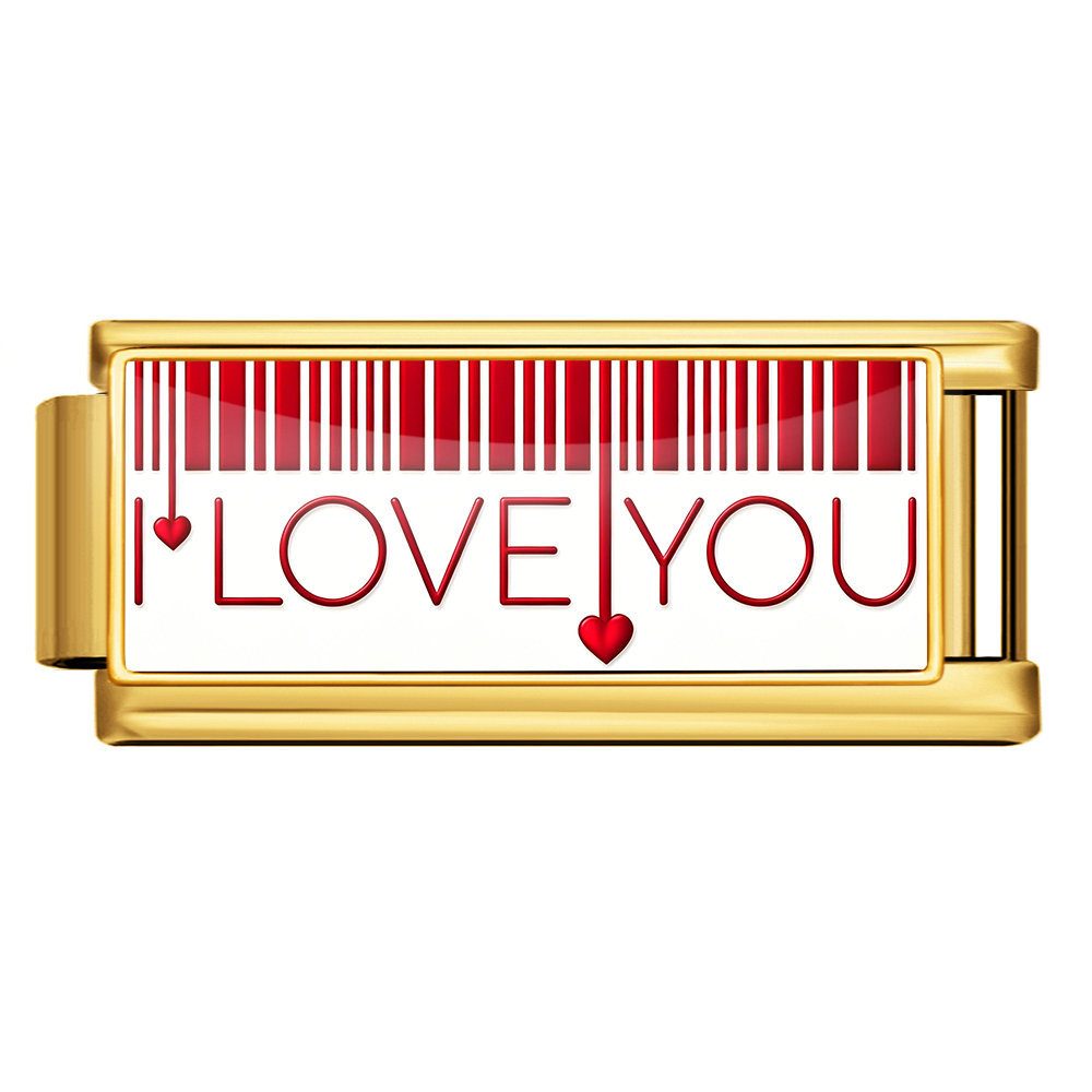 Cute Cartoon Pattern Italian Modular Bracelet Stainless Steel DIY Detachable Elastic Watch Strap Chain Jewelry