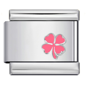 New stainless steel stamped pattern colored dripping DIY Italian modular bracelet charm