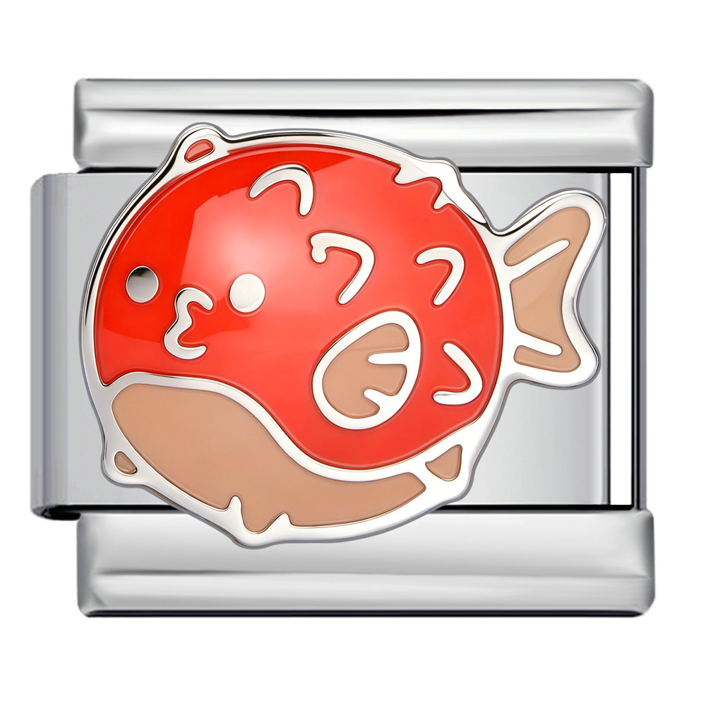 New underwater animal series Italian modular bracelet stainless steel DIY splicing accessories