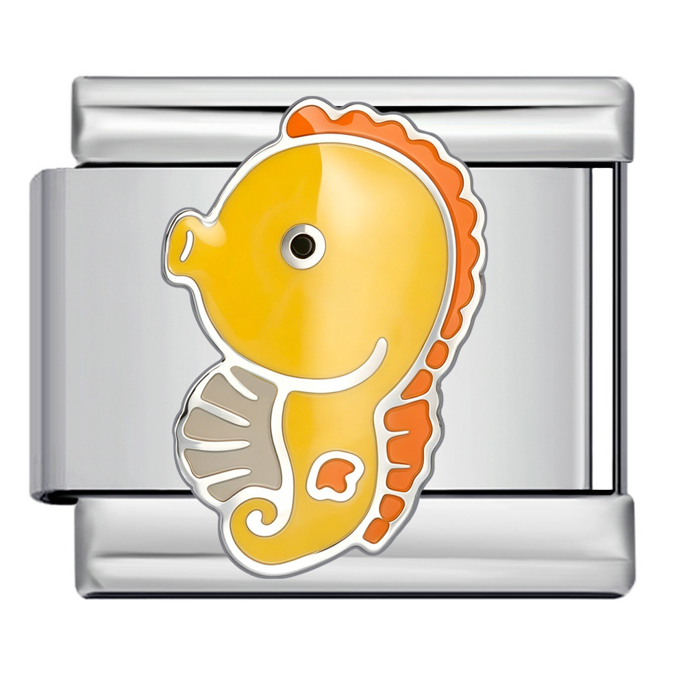 New underwater animal series Italian modular bracelet stainless steel DIY splicing accessories