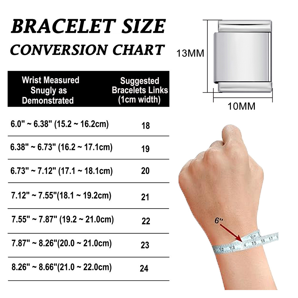 Single 20*9mm wide stainless steel Italian modular bracelet elastic DIY watch strap accessory
