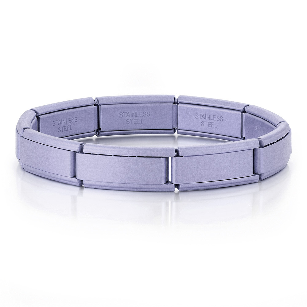 Multi-color spray paint 20*9mm wide and long Italian modular bracelet stainless steel DIY watch strap chain basic chain
